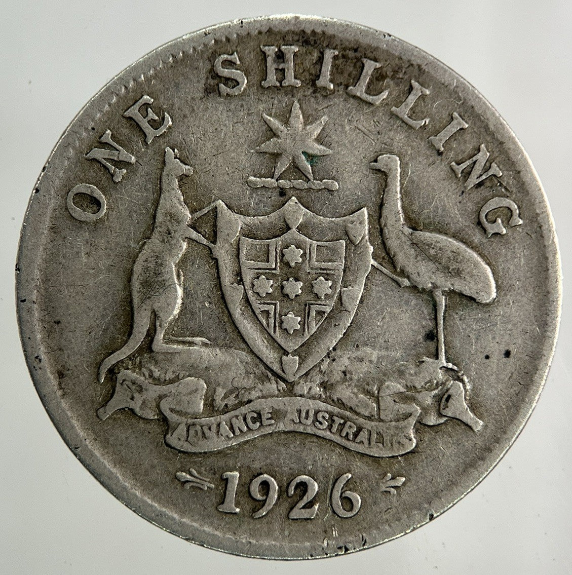 1926 Australia One Shilling Silver Coin | Fine Collectable Grade