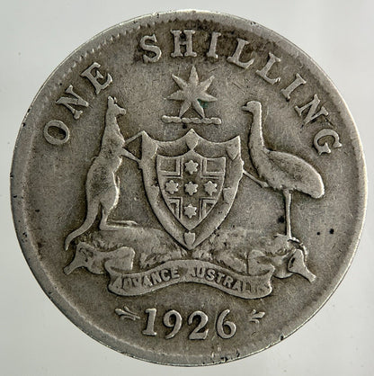 1926 Australia One Shilling Silver Coin | Fine Collectable Grade