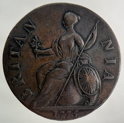 1775 George III 3rd Half-Penny Coin | Very High Grade