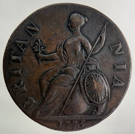 1775 George III 3rd Half-Penny Coin | Very High Grade