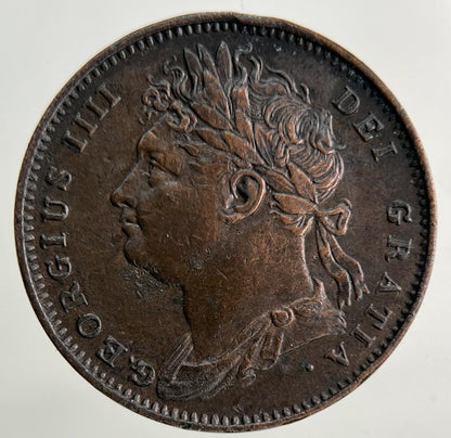 1821 George IV Farthing Coin | Very High Grade