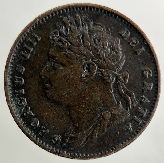 1821 George IV Farthing Coin | Very High Grade
