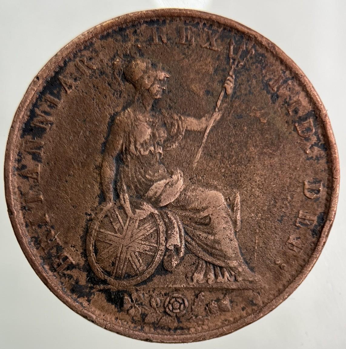 1831 William IV Half-Penny Coin | Very High Grade