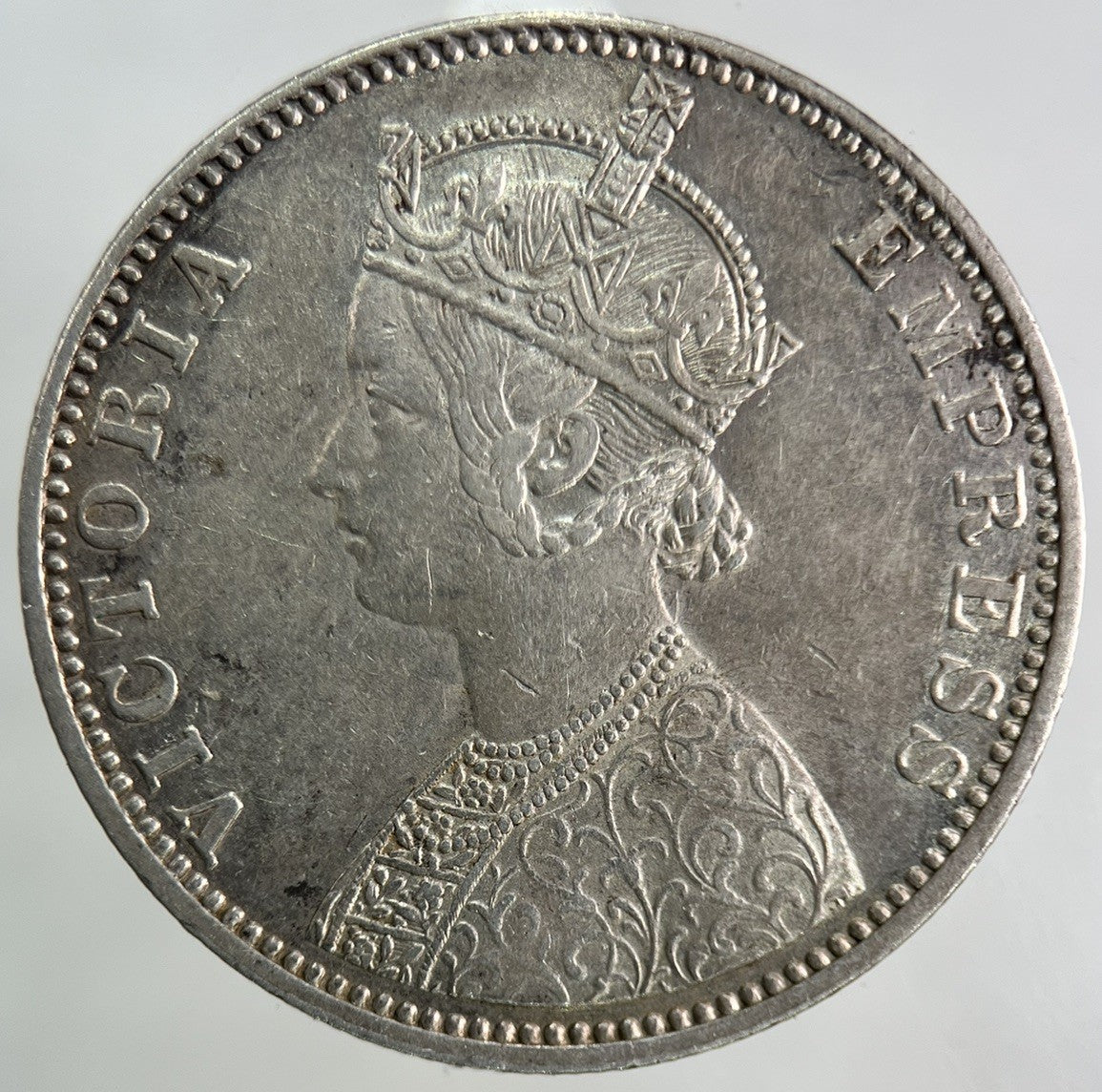 1901 India One Rupee Silver Coin | Very High Grade