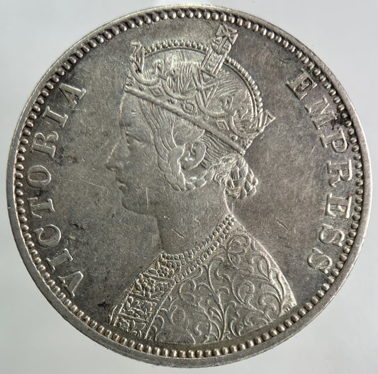 1901 India One Rupee Silver Coin | Very High Grade