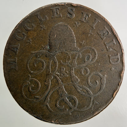 1789 Macclesfield Half-Penny Coin | Fine Collectable Grade