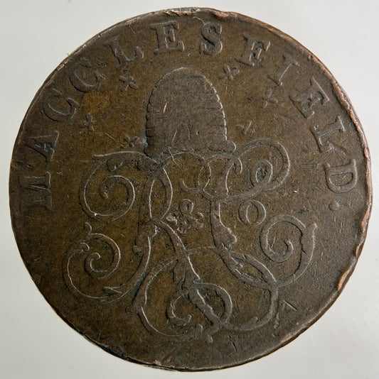 1789 Macclesfield Half-Penny Coin | Fine Collectable Grade