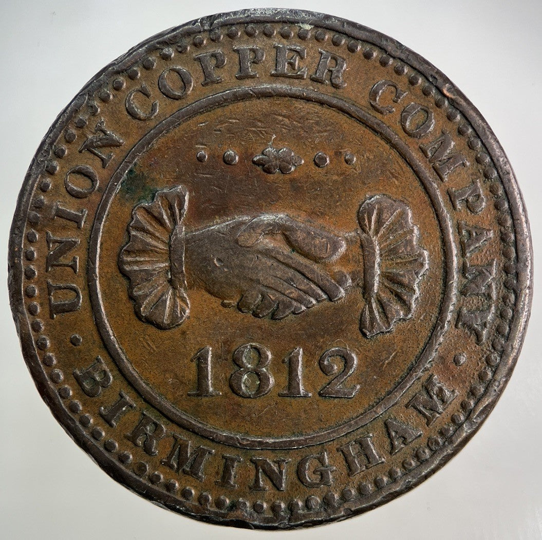 1812 Birmingham Copper Company One Penny Token Coin | Very High Grade