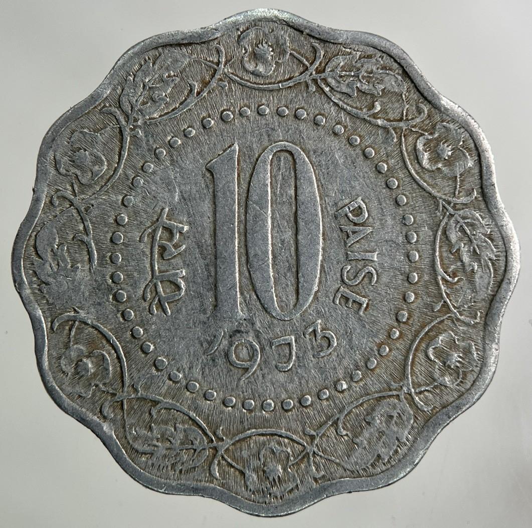 1973 India 10 Paise Coin | Fine Collectable Grade