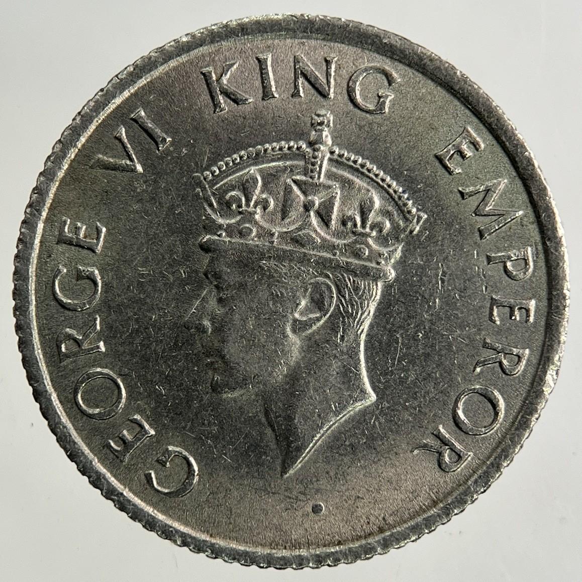 1946 India One Quarter Rupee Coin | Very High Grade