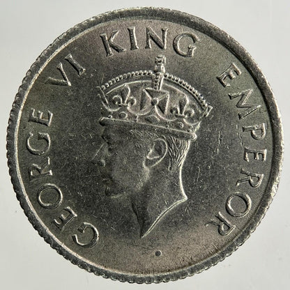 1946 India One Quarter Rupee Coin | Very High Grade