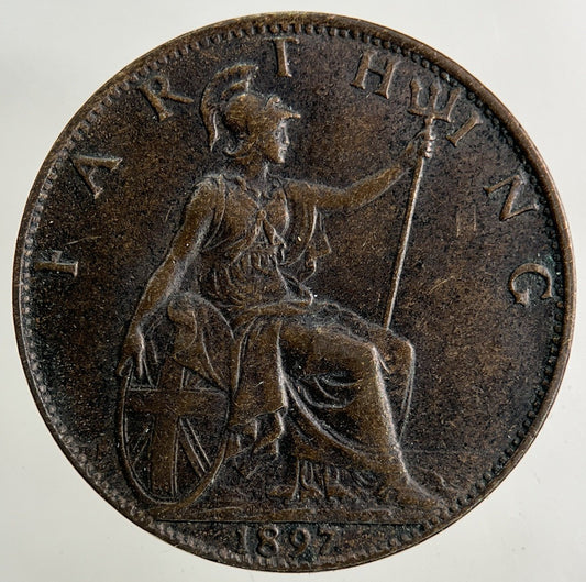 1897 Victoria Farthing Coin | Very High Grade