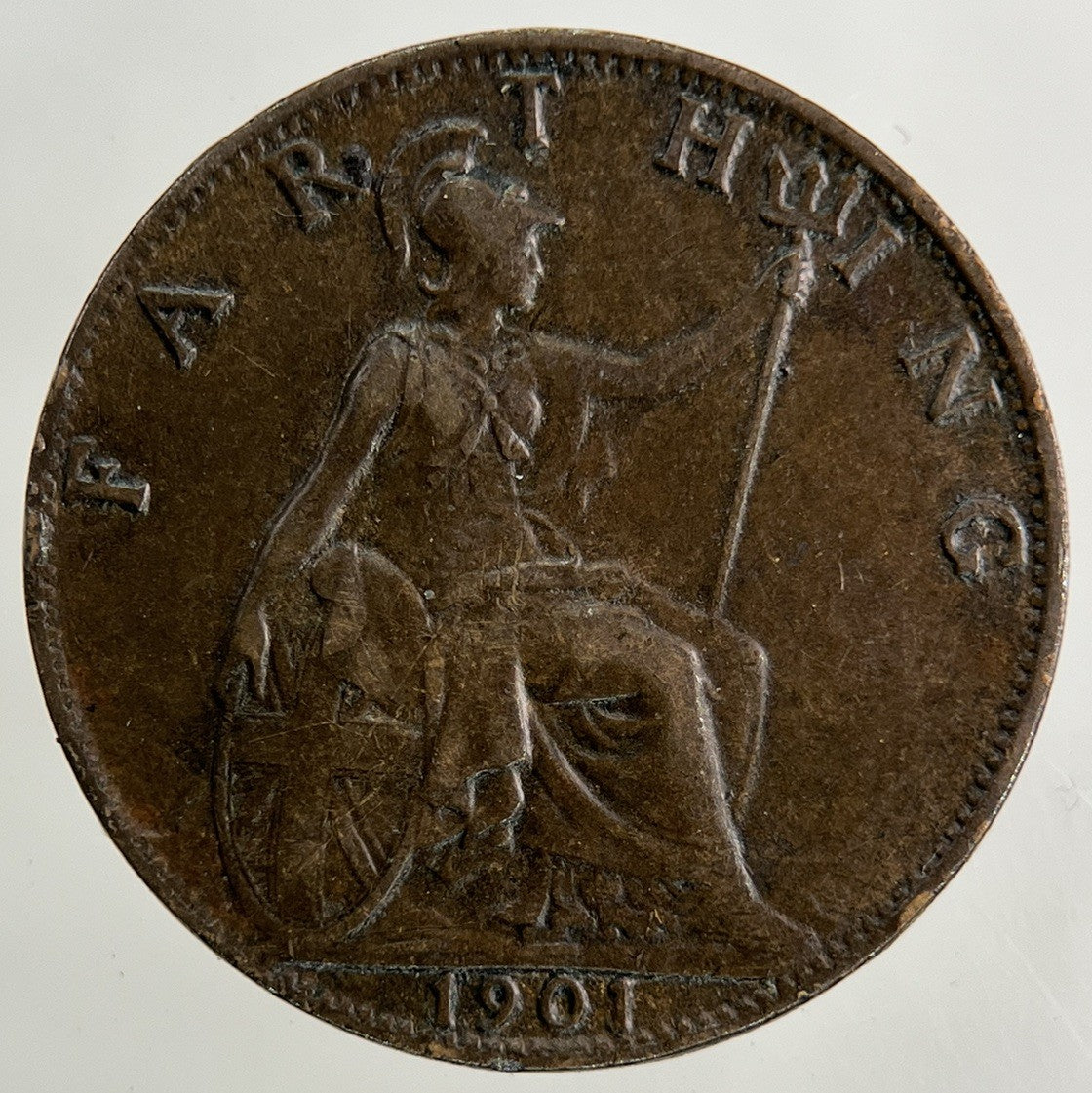 1901 Victoria Farthing Coin | Very High Grade
