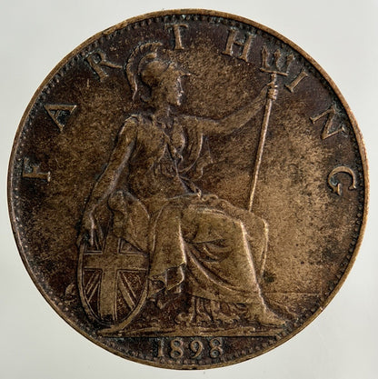 1898 Victoria Farthing Coin | Very High Grade