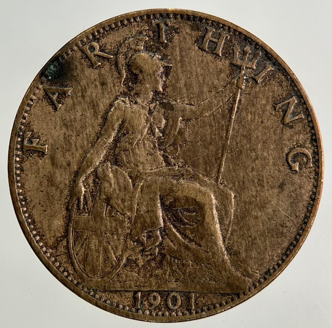 1901 Victoria Farthing Coin | Fine Collectable Grade