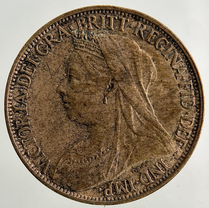 1900 Victoria Farthing Coin | Fine Collectable Grade