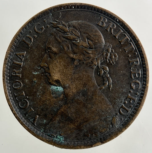1886 Victoria Farthing Coin | Fine Collectable Grade