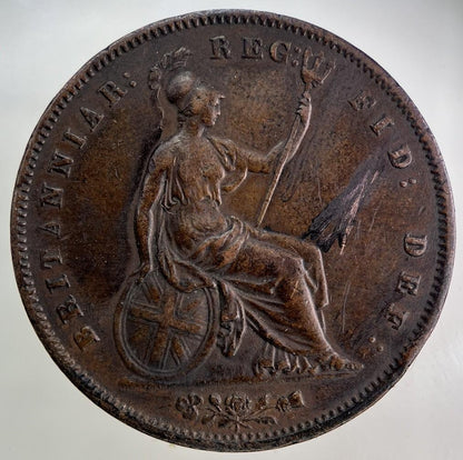 1853 Victoria One Penny Coin | Very High Grade