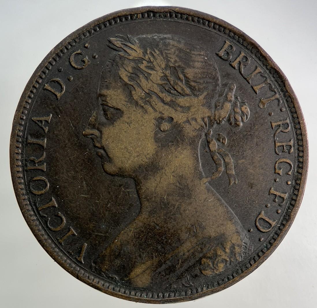 1889 Victoria One Penny Coin | Fine Collectable Grade