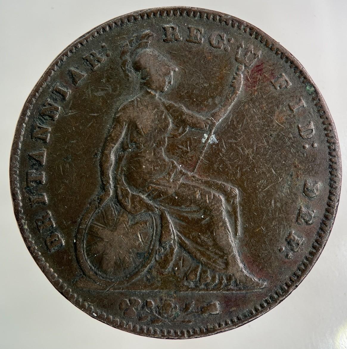 1854 Victoria One Penny Coin | Fine Collectable Grade