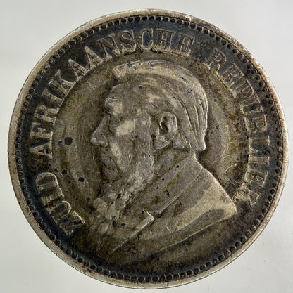 1895 South Africa Half-Crown Silver Coin | Fine Collectable Grade