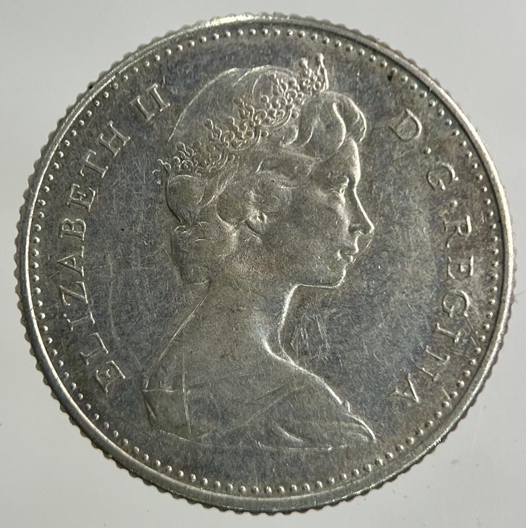 1967 Canada 10 Cents Silver Coin | Very High Grade