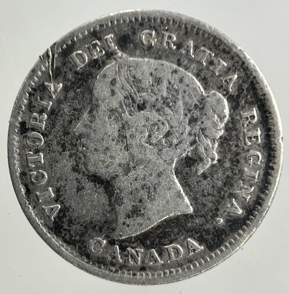 1888 Canada 5 Cents Silver Coin | Collectable Grade