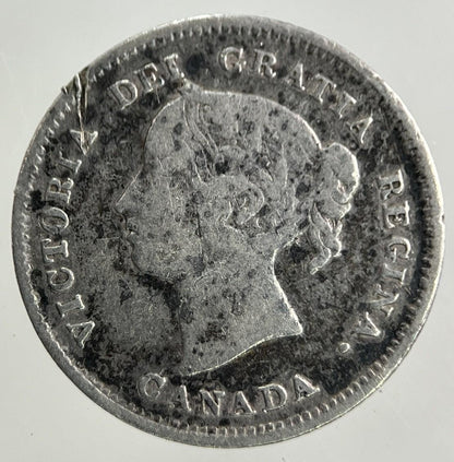 1888 Canada 5 Cents Silver Coin | Collectable Grade