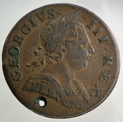 1770 George III 3rd Half-Penny Coin | Very High Grade