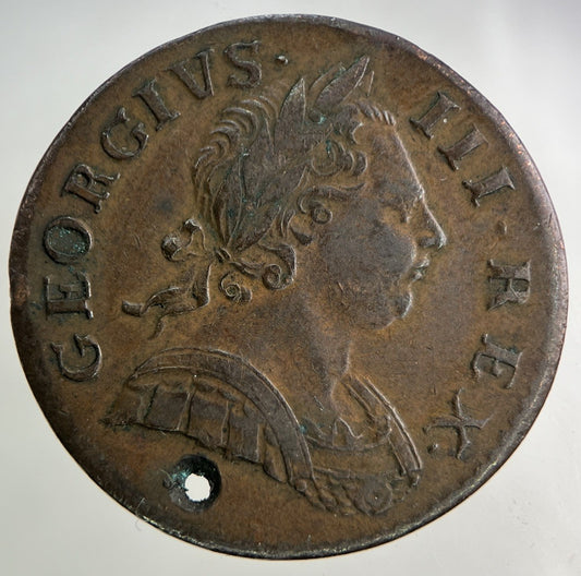 1770 George III 3rd Half-Penny Coin | Very High Grade