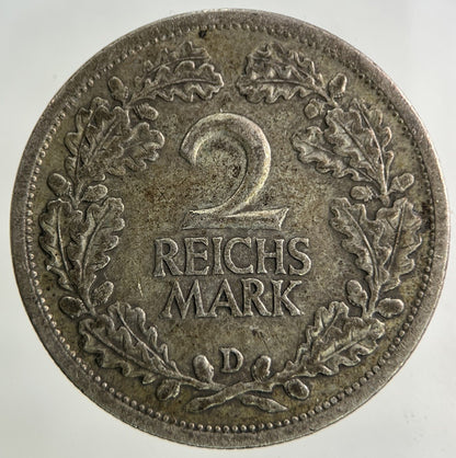 1926 Germany 2 Marks Silver Coin | Fine Collectable Grade