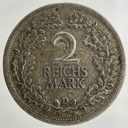 1926 Germany 2 Marks Silver Coin | Fine Collectable Grade