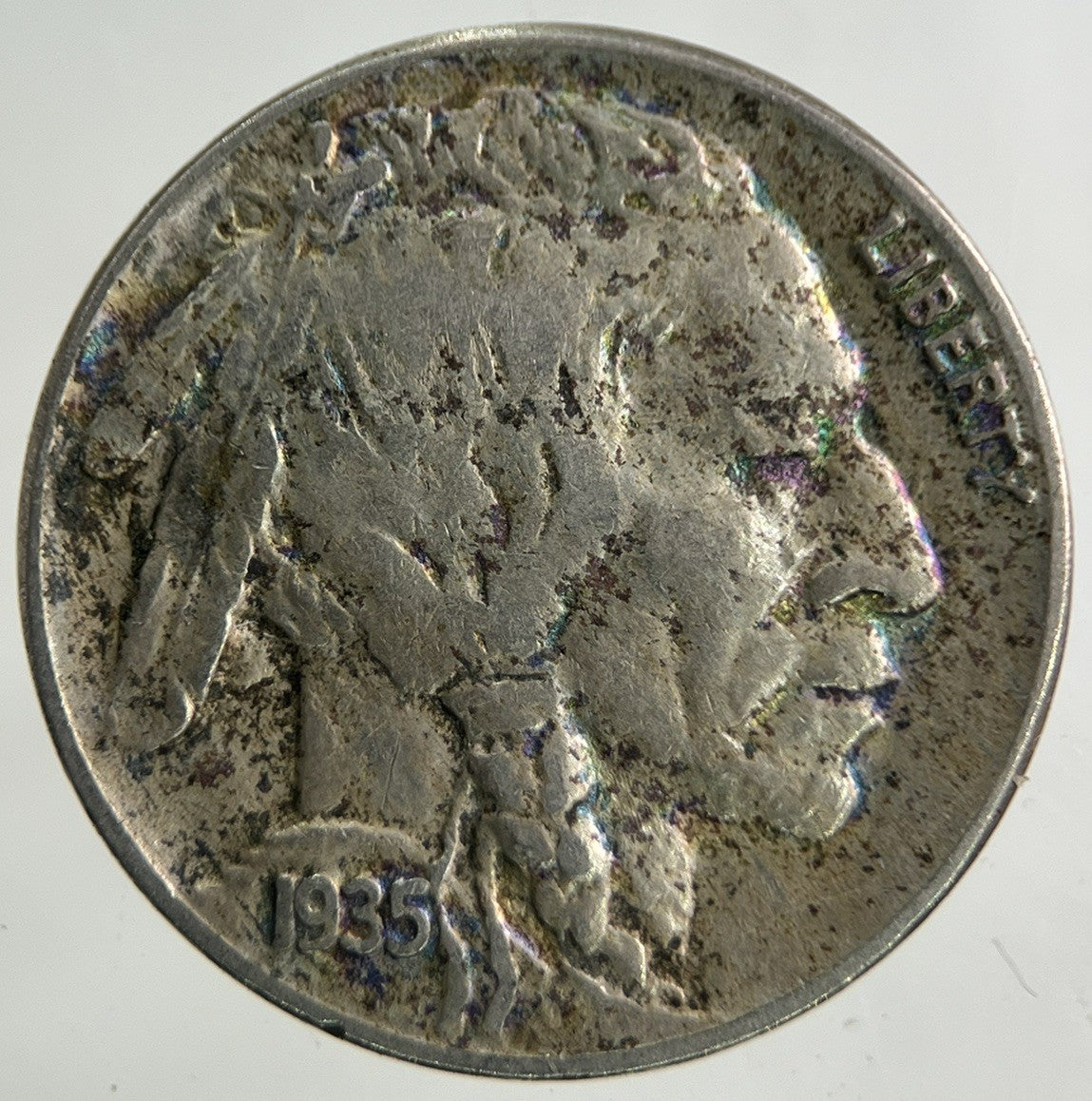 1935 US USA Buffalo Nickel 5 Cents Coin | Very High Grade