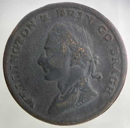 1816 Irish Edward Stephens One Penny Coin | Fine Collectable Grade