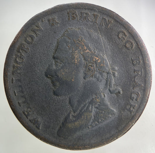 1816 Irish Edward Stephens One Penny Coin | Fine Collectable Grade