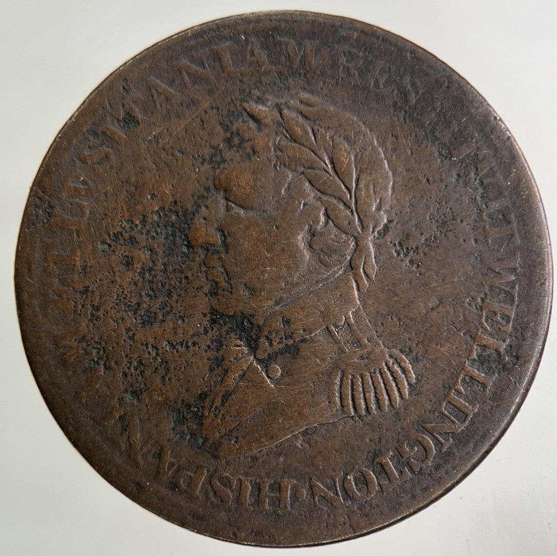 1812 Canada Wellington Salamanca Half-Penny Token Coin | Collectable Grade