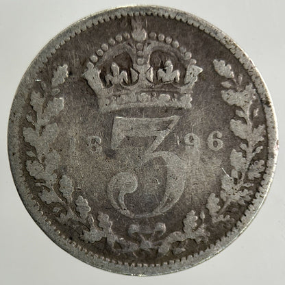 1896 Victoria Threepence Silver Coin | Collectable Grade