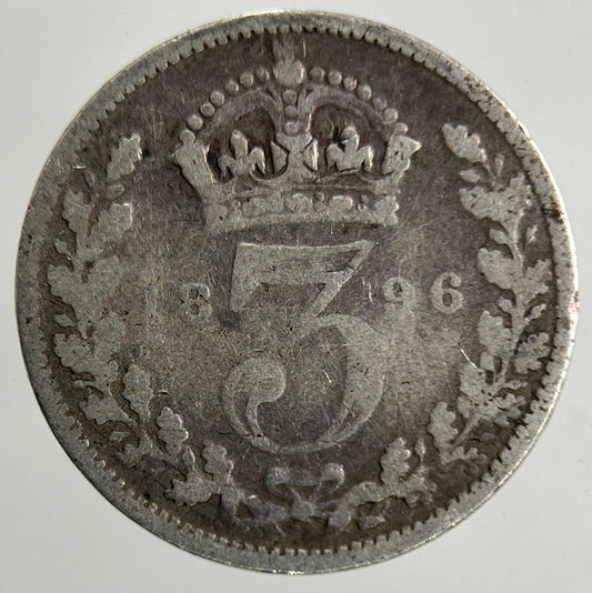 1896 Victoria Threepence Silver Coin | Collectable Grade