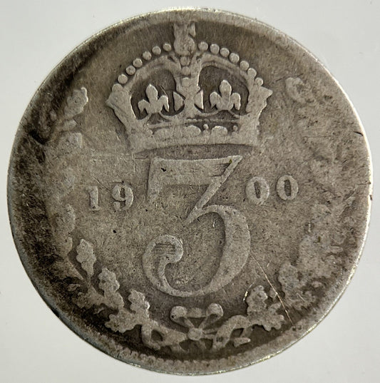 1900 Victoria Threepence Silver Coin | Collectable Grade
