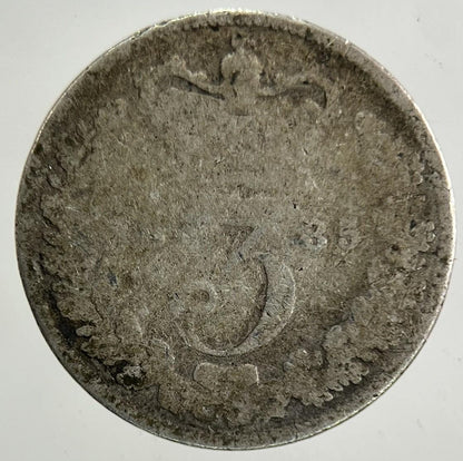 1885 Victoria Threepence Silver Coin | Collectable Grade