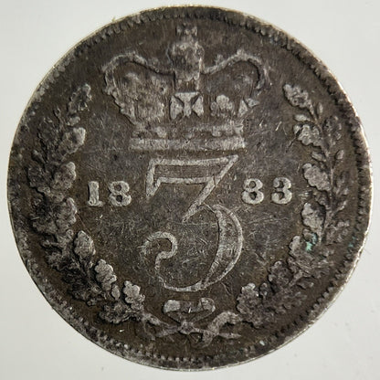 1883 Victoria Threepence Silver Coin | Collectable Grade