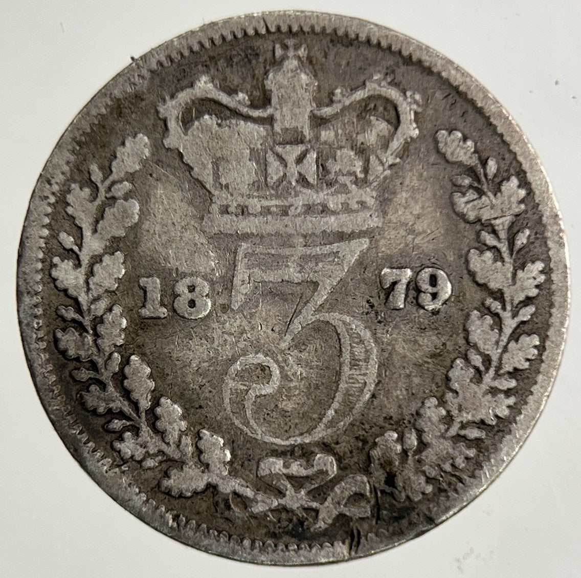 1879 Victoria Threepence Silver Coin | Collectable Grade