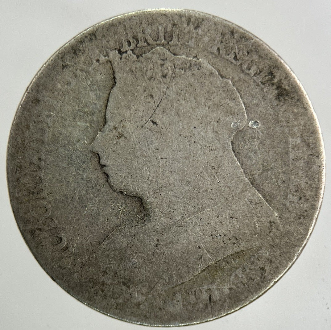 1896 Victoria Shilling Silver Coin | Fair Grade