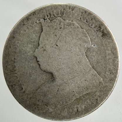 1896 Victoria Shilling Silver Coin | Fair Grade