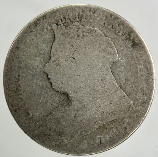 1896 Victoria Shilling Silver Coin | Fair Grade