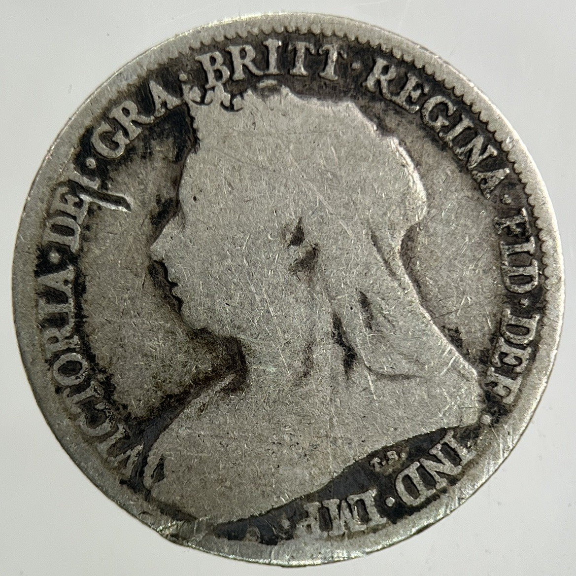 1896 Victoria Sixpence Silver Coin | Fair Grade