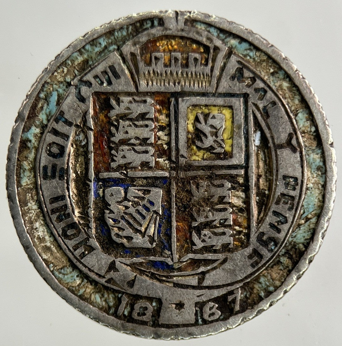 1887 Modified Victoria Sixpence Silver Coin | Collectable Grade