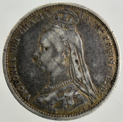 1887 Modified Victoria Sixpence Silver Coin | Collectable Grade
