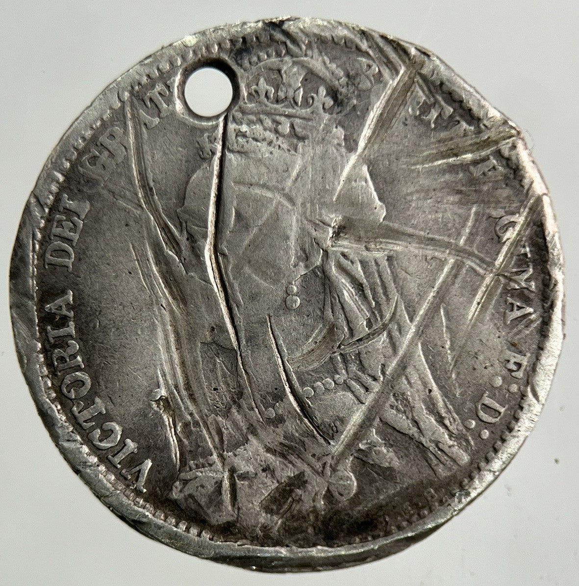 1888 Victoria Sixpence Silver Coin | Fair Grade