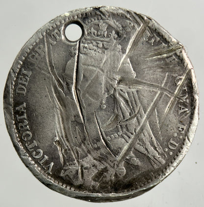 1888 Victoria Sixpence Silver Coin | Fair Grade